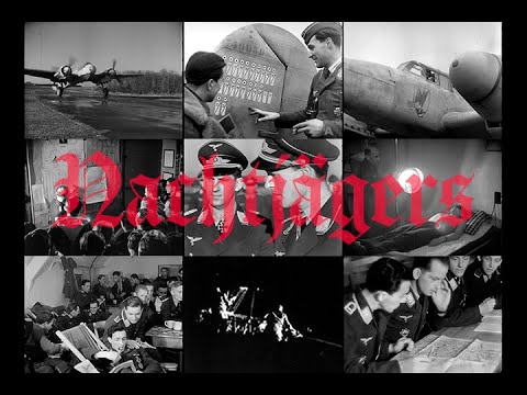 Luftwaffe Night Fighters in Action January 1944 (HD Restored)
