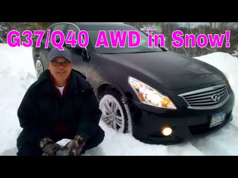 Infiniti G37x (Q40) AWD in 8" of Snow