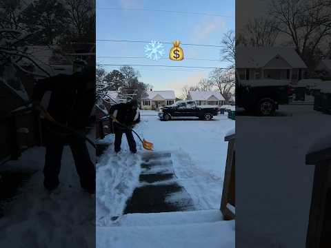 How to make money with a snow removal business using just a shovel. #business #entrepreneur #snow