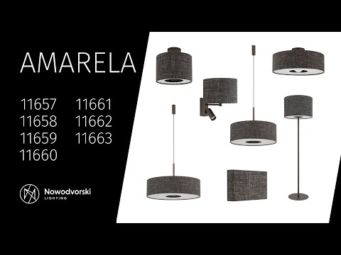 Люстра Nowodvorski 11657 Amarela S E27 1x15W IP20 графітова