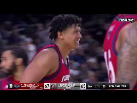 Insane Final 5 minutes of 2023 Final Four    |   FAU vs SDSU