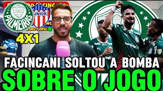 FACINCANI SOLTOU A BOMBA SOBRE O JOGO! PALMEIRAS 4X1 JUNIOR BARRANQUILLA, OLHA ISSO TORCEDOR..