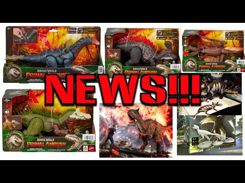 NEWS!!! MORE Mattel Primal Ambush figures revealed! Shunosaurus! Cristatusaurus! & more!