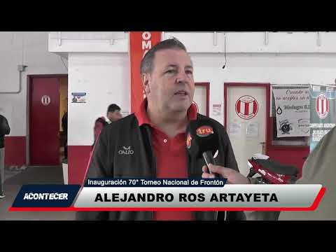 Marcos Juárez: Se lleva a cabo al Campeonato Argentino de Frontón. La palabra de Alejandro Ros