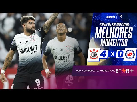 CORINTHIANS PASSEIA CONTRA O ARGENTINOS JUNIORS COM GOLAÇO E AVANÇA NA SUL-AMERICANA