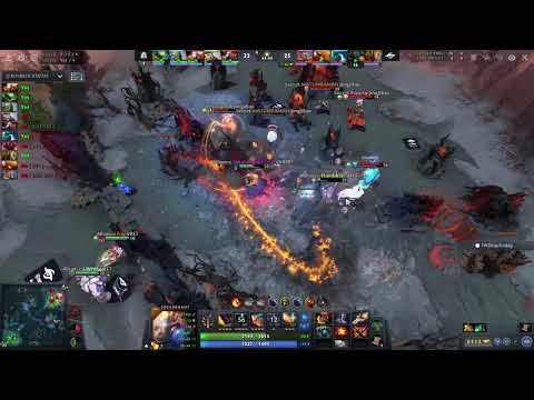 Team secrert vs Alliance Axe manta Nice call + Lotus orb Puppry god scene