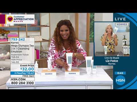 Korres Mega Olympus Tea 3 in 1 Cleansing Emulsion