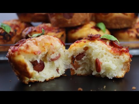 Pizza muffini | Spremni za 5 minuta
