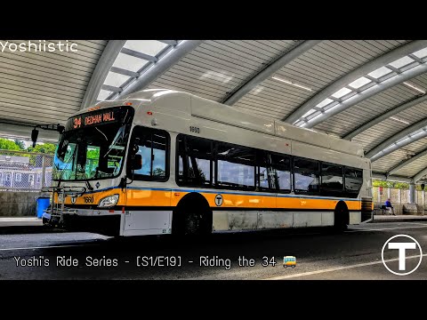 A Shopper’s Route: Part 2! | Yoshi's Ride Series {S1-E19} - Riding the 34 🚌 - {MBTA}
