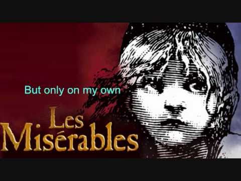 On my own- Les Miserables Lyrics♥