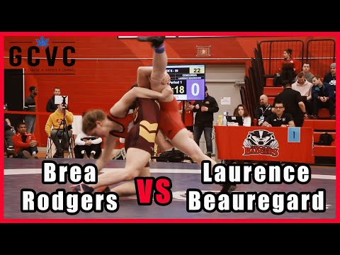 Usports Wrestling Full Match - Brea Rodgers vs Laurence Beauregard - Women's 59KG