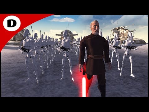 DOOKU CHARGES COMMANDER DEVIL'S FORT - Men of War: Star Wars Mod