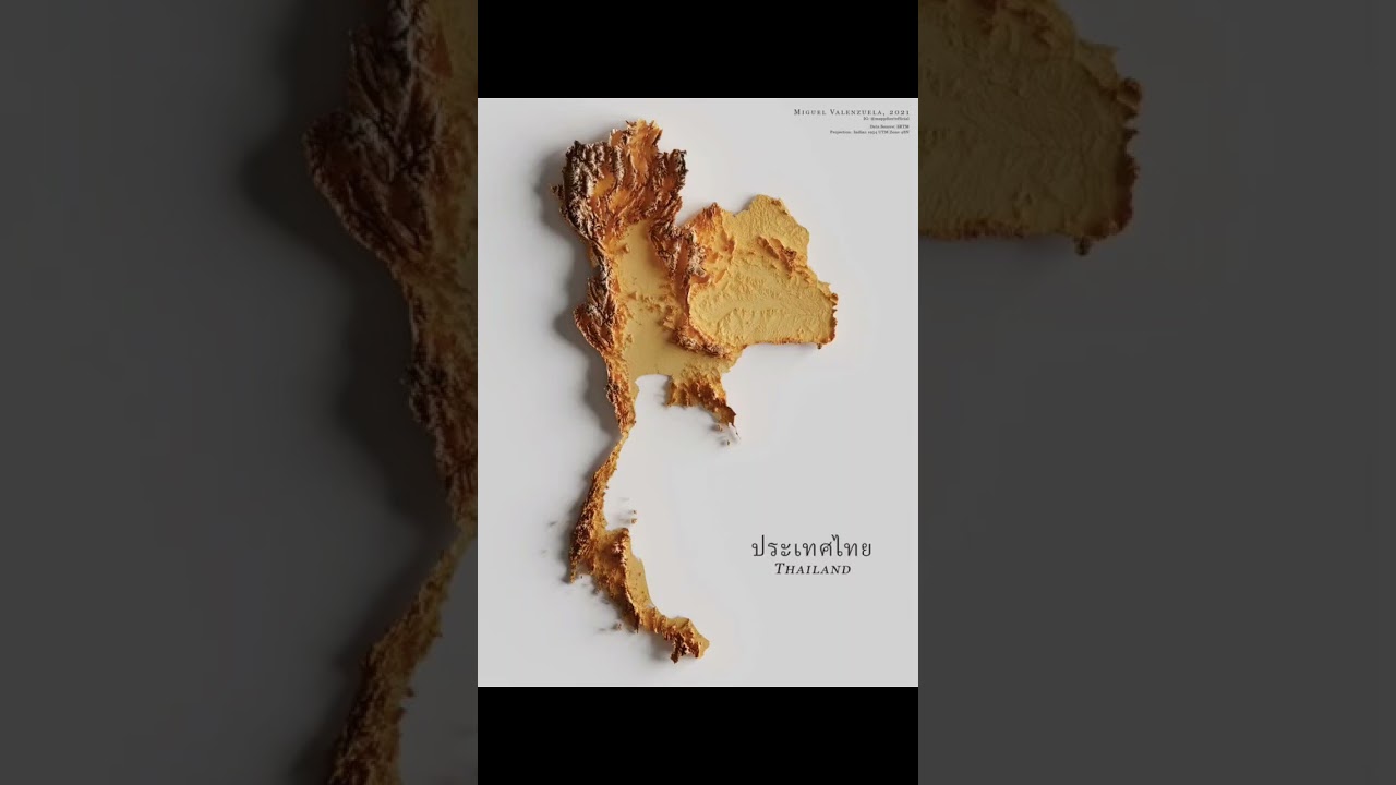 Topography of Thailand