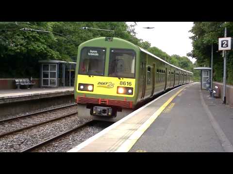 Dart class 8600 arrives in Shankill station