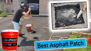 Best way to patch a hole in asphalt driveway - Aquaphalt