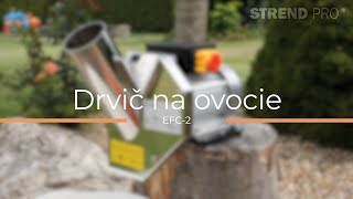 Elektrický drtič na ovoce EFC-2 550W 1l, 200kg/h., 43x22x33cm StrendPro 119584, 230V