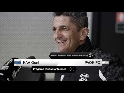Pregame Press Conference: KAA Gent-PAOK FC (Full) - PAOK TV