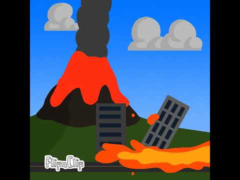 Volcano Eruption 2.0 #animation#volcano