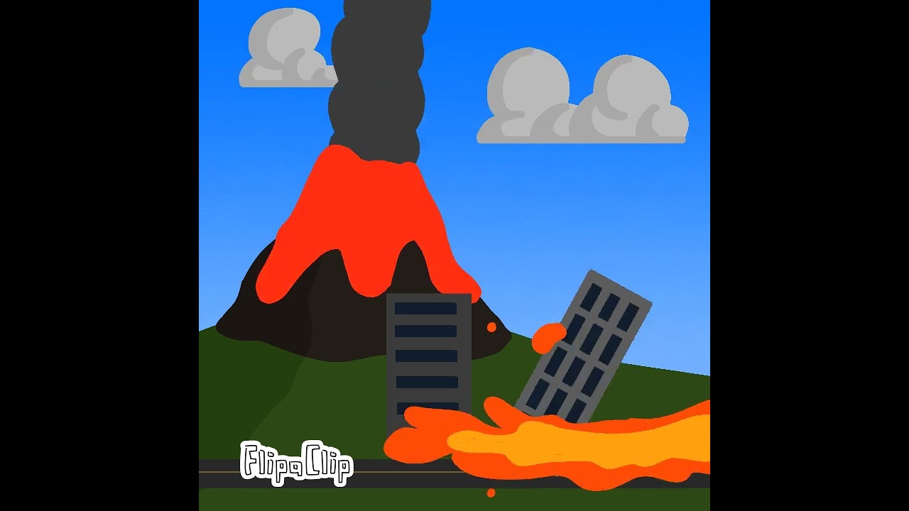 Volcano Eruption 2.0 #animation#volcano