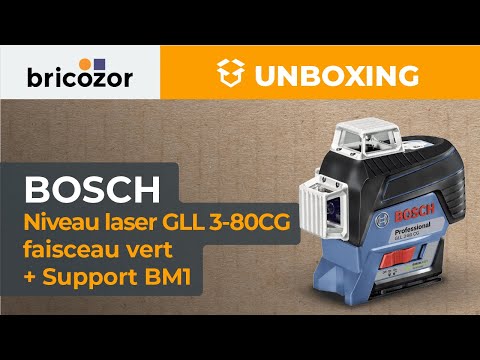 Niveau laser GLL 3-80C faisceau rouge + Support BM1 - 0601063R02 BOSCH