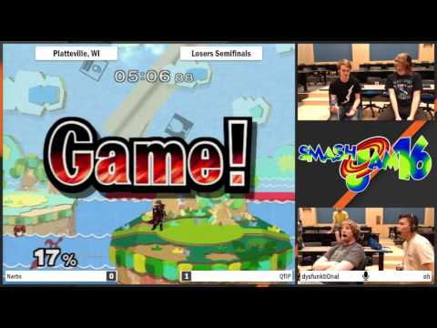 Platteville Smash Jam 16 - Narbs Vs QTIP - Losers Semifinals