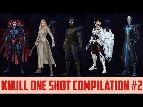Knull World Boss One Shot Compilation #2 Marvel Future Fight #histromorphic #mff #oneshot #Knull
