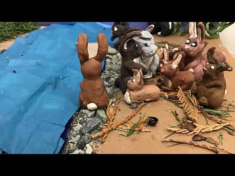 Watership Down Claymation - Scene 3 - Crossing the Stream