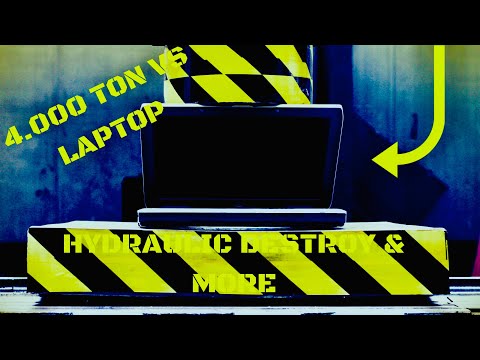 Hydraulic Press 4000 ton vs Laptop #hydraulicpress #destroy #4000ton