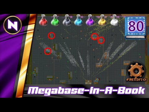 1280 Steel / SECOND; Matching Steel to 7500 SPM | #80 | Factorio Megabase-In-A-Book Lets Play