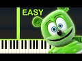 THE GUMMY BEAR SONG EASY Piano Tutorial