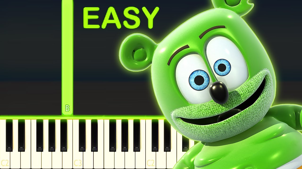 THE GUMMY BEAR SONG - EASY Piano Tutorial