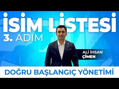 Doğru Başlangıç Rehberi - 3. Adım İSİM LİSTESİ  | Ali İhsan Çimen - Network Marketing Coach 🗒 #oxo