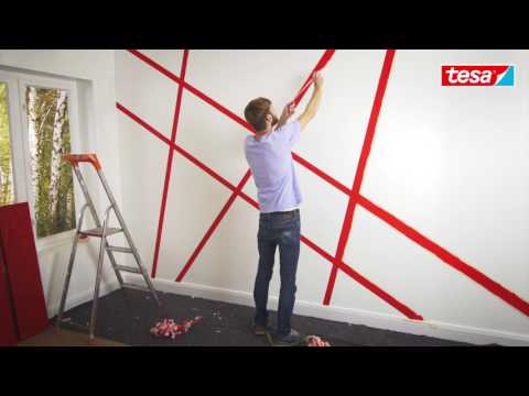 tesa DIY-Tipp: Moderne Wandgestaltung mit Abklebetechnik