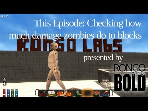 Rongo Labs - 7 Days to Die Experiments - Zombie Block Damage