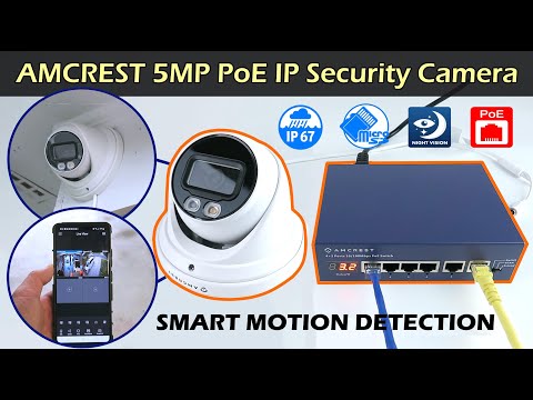 AMCREST 5MP PoE IP Security Camera Review | IP5M-T1277EW-AI
