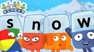 Snowy Weather | Learn to Read | @officialalphablocks