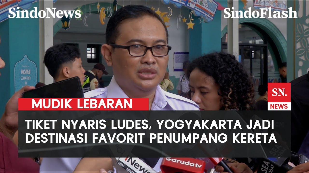 Tiket Kereta Hampir Ludes, KAI: Yogyakarta jadi Destinasi Favorit | Sindo Flash