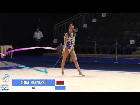 Alina Harnasko (BLR) Ribbon - GP Israel 2021, Tel Aviv