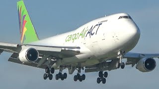 BOEING 747 LANDING + DEPARTURE - 20 Minutes of Aviation at LIEGE (4K)