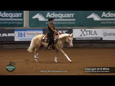Im Gunna Shine ridden by Tristan Bagby  - 2018 NRHA Derby (Rookie, Show 2)