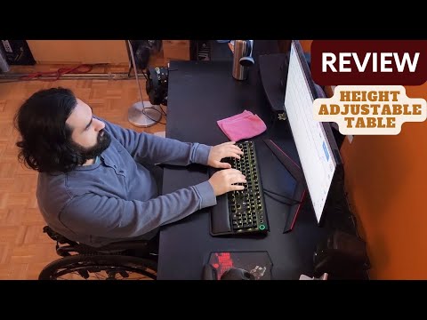Height Adjustable Desk for Wheelchair Users | Accessible Home Office Furnishings Review