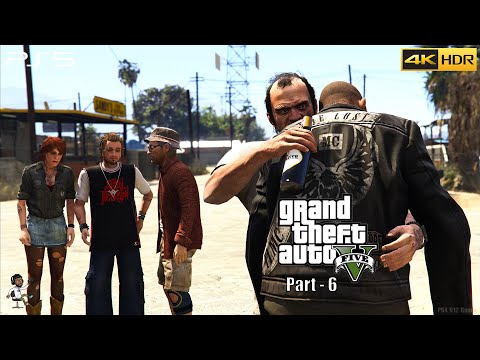 GTA 5 PS5 Gameplay Walkthrough Part 6 [4K HDR 60FPS ] | PS4 V12 Gamer