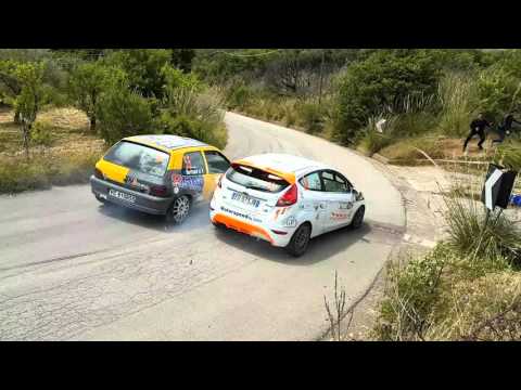 100° Rally Targa florio sorpasso con contatto di vettura più lenta