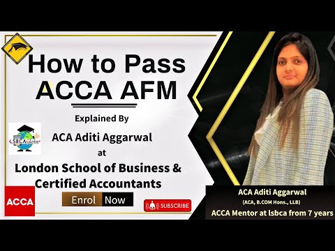 How to pass ACCA AFM | ACCA with LSBCA | ACCA-AFM | #ACCAINDIA |