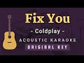 Fix You - Coldplay[Acoustic Karaoke]
