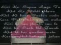 Te Amo (Reprise) with lyrics Sunidhi Chauhan ...
