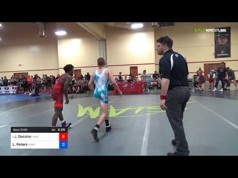 2018 Marine Corps US Open/UWW Junior Freestyle 61 Rnd Of 32 - Jordan Decator (Unat) Vs. Lane Peter