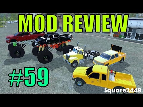 Farming Simulator 17 - Mod Review #59 DOT Trucks, Monster Trucks & Mack Semi
