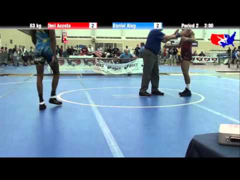 Omi Acosta vs. Daniel King at 2013 ASICS University Nationals - FS