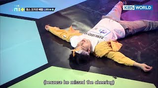 I&#39;m the best dancer! Feeldog&#39;s breathtaking dance steps [The Unit/2018.01.03]